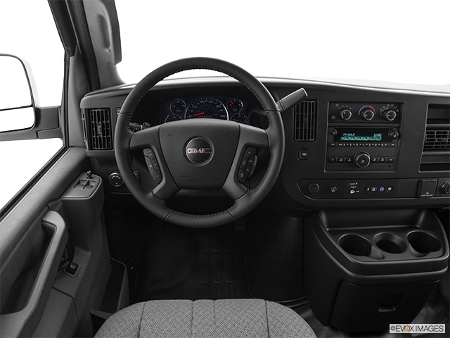 thumbnail interactive-video image 1 of Black Grille For 2003-2021 GMC Savana 1500 2500 3500 – Direct Replacement Micro Rim 1 of 4